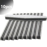 Cumpara ieftin Inginails Pile unghii profesionale, zebră, romb, negre 80/80 - 10buc