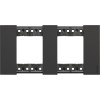 Rama ornament 2P Living Now negru KA4802M2KG, Bticino
