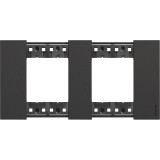 Rama ornament 2P Living Now negru KA4802M2KG, Bticino