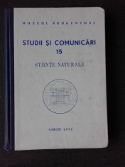 STUDII SI COMUNICARI 15, MUZEUL BRUKENTHAL, STIINTE NATURALE, 1970 foto