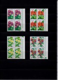✅RO 2000 LP 1510 &quot;Plante de apartament&quot; , bloc de 4 margine , MNH