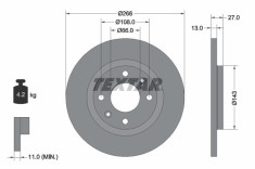TEXTAR 92089103 PRO Disc frana
