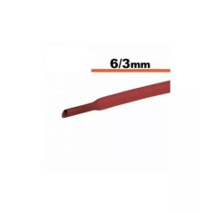 Tub termocontractibil rosu 6mm/ 3mm 0.5m