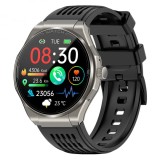 Cumpara ieftin Smartwatch iSEN JA03 Silver, AMOLED 1.43 HD, Glicemie, Apel Bt, Apel SOS, Asist. vocala, Nivel radiatii, EKG, Acid uric, Lipide sange, Masa