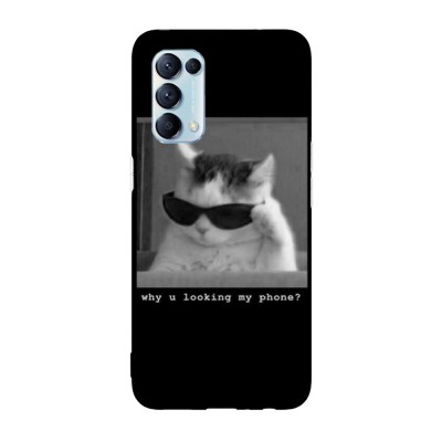Husa compatibila cu Oppo Find X3 Pro model Why u looking at my phone, Silicon, TPU, Viceversa foto