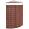 Cos de rufe din bambus de colt, maro, 60 L