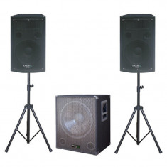 Sistem de sonorizare Ibiza 2.1, subwoofer activ 15 inch, 800W foto