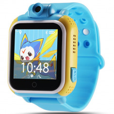 Ceas GPS Copii, iUni Kid730, 3G, DIGI Mobil, Touchscreen, GPS, LBS, Wi-Fi, Camera, buton SOS, Blue foto