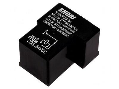 Releu Electromagnetic SPDT 24VDC 20A foto