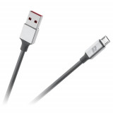 Cablu Rebel RB-6010-200-B, USB 3.0 la Micro USB, 2m, flexibil (Gri)