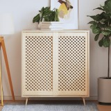 vidaXL Uși de dulap cu zăbrele 2 buc. 49,5x99 cm, lemn masiv de pin