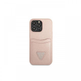 Husa iPhone 13 Pro Guess Saffiano Double Card Roz