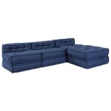 Cumpara ieftin Unitate de canapea modulara Tesatura Indigo 210 x 140 x 56 cm