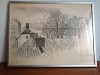 Tablou desen grafica penita Stig Allan Agroth reproducere semnata printata Suedia