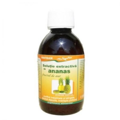 Solutie extractiva de ananas 200ml favisan foto