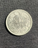 Moneda 1/2 franci 1975 Elvetia