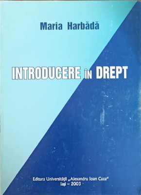 INTRODUCERE IN DREPT-MARIA HARBADA-223229 foto