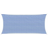 vidaXL P&acirc;nză de umbră Albastru și Alb 2 x 5 m HDPE 42032880