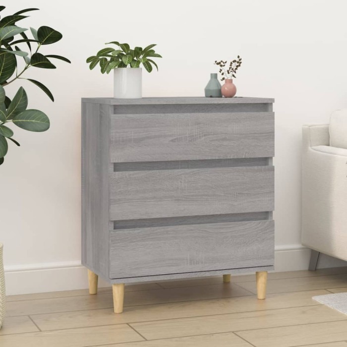 vidaXL Servantă, sonoma gri, 60x35x70 cm, lemn prelucrat
