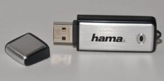 Stick de memorie Hama Fancy USB 2.0 64GB argintiu + negru foto