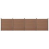 [neu.holz] Gard AAWP-9903,183 x 705 cm, lemn/plastic, maro HausGarden Leisure