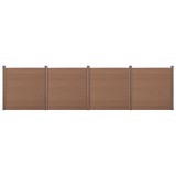 [neu.holz] Gard AAWP-9903,183 x 705 cm, lemn/plastic, maro HausGarden Leisure