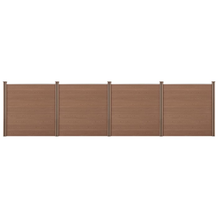 [neu.holz] Gard AAWP-9903,183 x 705 cm, lemn/plastic, maro HausGarden Leisure