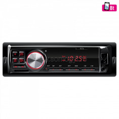 Radio auto BT-FM-USB-SD-AUX, ecran LED rosu foto
