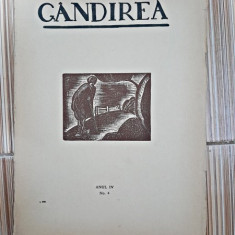 Revista Gandirea, anul IV, nr.4/1924 (Lucian Blaga, Tudor Vianu, Adrian Maniu, Pamfil Seicaru...)