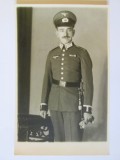 Fotografie originală model carte poștală sergent major nazist WWII