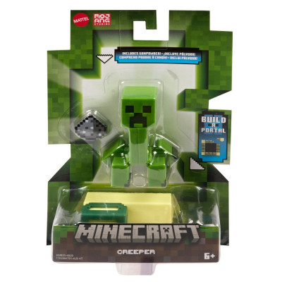 MINECRAFT CRAFT A BLOCK FIGURINA 8CM CREEPER foto