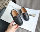 Pantofi eleganti negri tip mocasini pentru baietei (Marime Disponibila: Marimea, Superbaby
