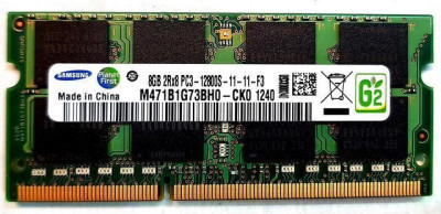 Memorie RAM laptop 8GB DDR3 PC3 1333Mhz 1.5V M471B1G73CB0 foto