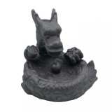 Suport Cascada ardere conuri parfumate Backflow, ceramica, DRAGON, 10x11cm, Jovy