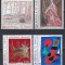 Franta 1974 - Arta franceza - Picturi de Sisley, Champiaigne, Mathieu, J. Miro, 4 Serii cu Tabsuri, MNH