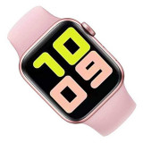 Ceas Smartwatch Techstar&reg; T55, 1.3 Inch IPS, Monitorizare Cardiaca, Tensiune, Sedentarism, Bluetooth 5.0, 2 Curele, Roz