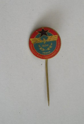 QW9 N8 3 - insigna - tematica transporturi feroviare - Praga - fosta Cehoslovacia foto