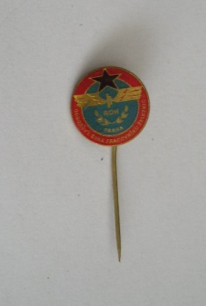 QW9 N8 3 - insigna - tematica transporturi feroviare - Praga - fosta Cehoslovacia