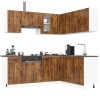 VidaXL Set dulap de bucătărie din 11 piese &bdquo;Kalmar&rdquo; stejar afumat Lemn 3314946