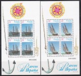 Spania 1997 - Nave vechi cu vele, 2 Blocuri, MNH