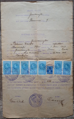 Certificat de nationalitate, Jucu de Mijloc, Cluj 1935 foto