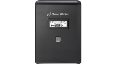 PowerWalker 1500VA / 900W, 220-240 VAC, 50/60 Hz, 2-6 ms, 12V / 9Ah, LCD, USB, 2x Schuko, 2x IEC, RJ11/RJ45 (in/out), 10.7 kg, Black foto