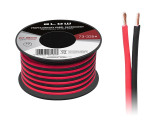 Cablu Audio Profesional pentru Difuzoare Auto, Lungime 10m, 2x1.50mm, Negru + Rosu