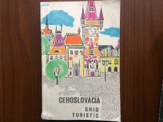 cehoslovacia ghid turistic turism editura ucfs RSR 1967 cu harta calatorie hobby