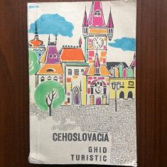 cehoslovacia ghid turistic editura ucfs RSR 1967 cu harta turism calatorie hobby