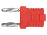 Conector Banană Stivuibil 4mm 12A Roșu