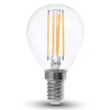 Bec E14 P45 cu filament led 6W 2700K