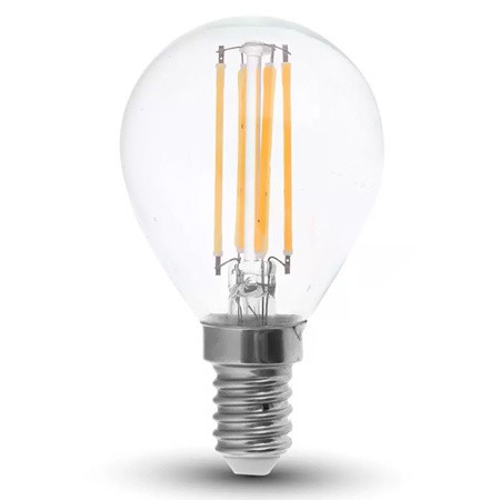 Bec E14 P45 cu filament led 6W 4000K