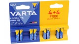 Set 8 baterii VARTA LongLife Power LR03 MN2400, AAA, 4903121448