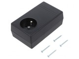 Carcasă ABS Neagră pentru Alimentator (71x120x45mm)